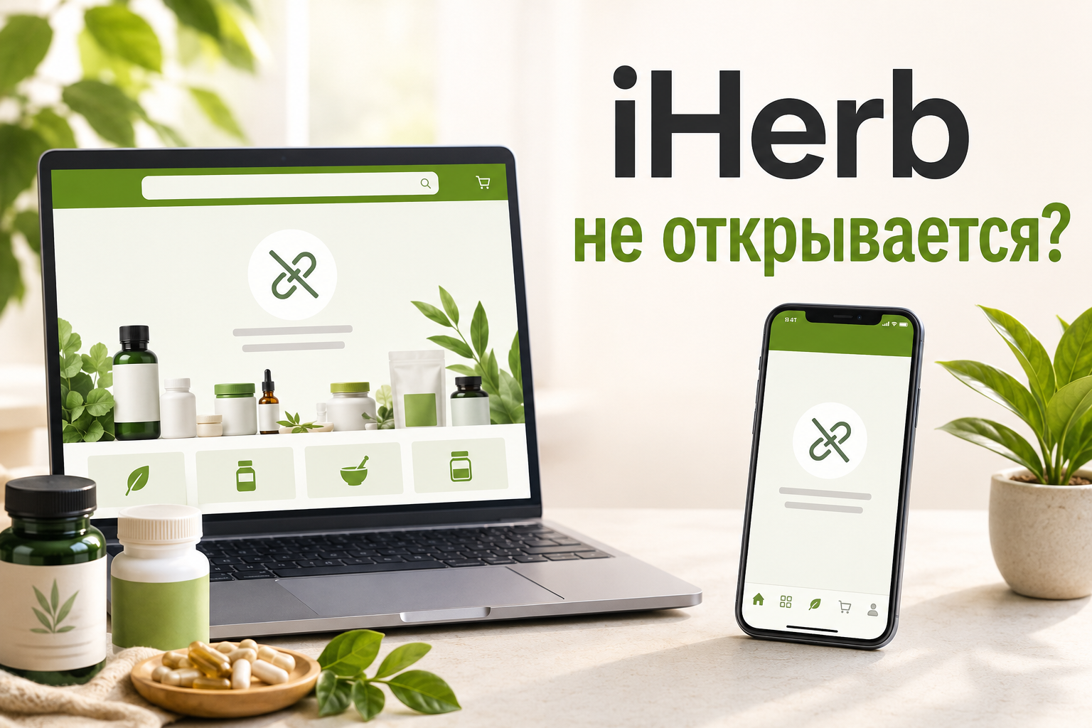 iHerb не открывается в России: почему не работает сайт и приложение